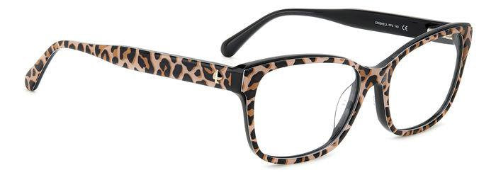 Kate Spade Crishell FP3 BK Leopard Rectangular Women's Eyeglasses