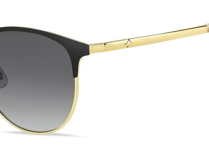 Kate Spade Delacey/F/S 2M29O Black Gold Rectangular Women's Sunglasses