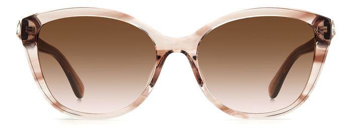 Kate Spade Hensley/G/S HR3M2 BGE HRN Brown Shaded Pink Cat Eye Women's Sunglasses