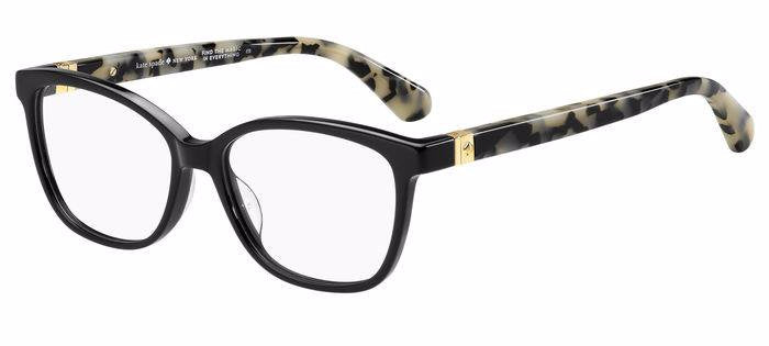 Kate Spade Emilyn 807 Black Rectangular Women's Eyeglasses