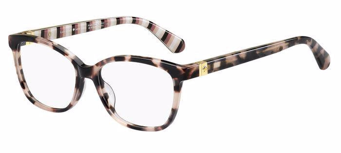 Kate Spade Emilyn HT8 Pink Havana Rectangular Women's Eyeglasses