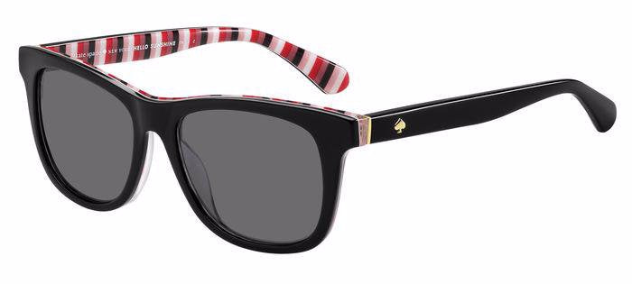 Kate Spade Charmine/S 807M9 Black Women's Polarized Sunglasses