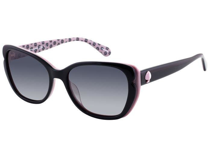 Kate Spade Augusta/G/S 3H2WJ Black Pink Women's Polarized Sunglasses