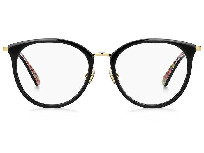 Kate Spade Dove/G RHL Gold Black Rectangular Women's Eyeglasses