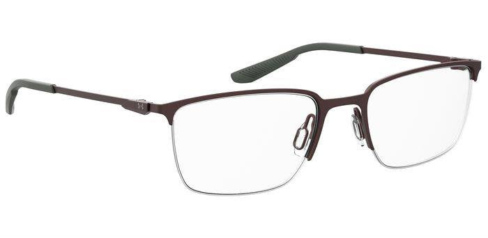Under Armour UA 5005/G 09Q Brown Half Rim Rectangular Eyeglasses