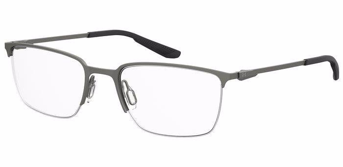 Under Armour UA 5005/G R80 Matte Dark Ruthenium Half Rim Rectangular Eyeglasses
