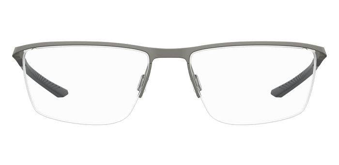 Under Armour UA 5003/G Men’s Rectangular Half Rim Eyeglasses Frames – R80 Matte Dark Ruthenium