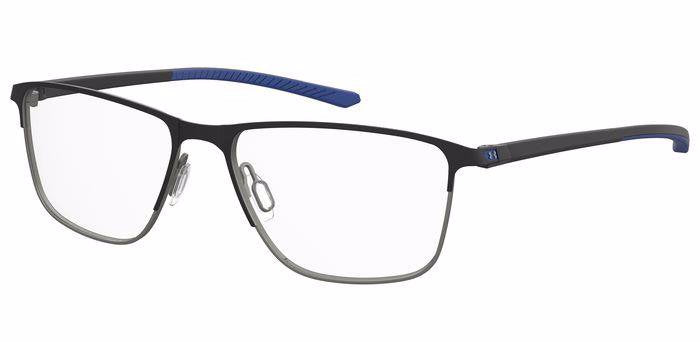 Under Armour UA 5004/G Men’s Rectangular Full Rim Eyeglasses Frames – Matte Black Blue