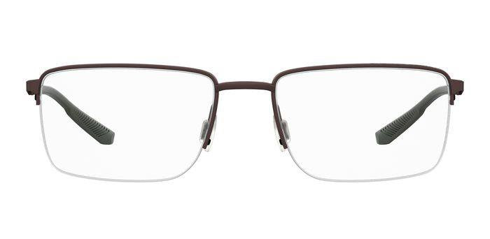 Under Armour UA 5016/G Men’s Rectangular Half Rim Eyeglasses Frames – 09Q Brown