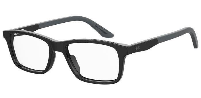 Under Armour UA 9003 807 BLACK Eyeglasses Frames Rectangular Optical Glasses