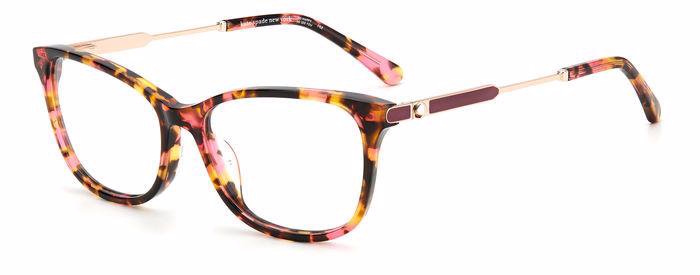 Kate Spade Gael HT8 Pink Havana Rectangular Women's Eyeglasses