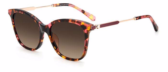 Kate Spade Dalila/S 086HA Havana Rectangular Women's Sunglasses
