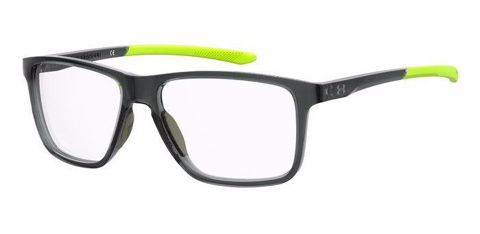 Under Armour UA 5022 Men’s Rectangular Full Rim Eyeglasses Frames – 0OX Crystal Green