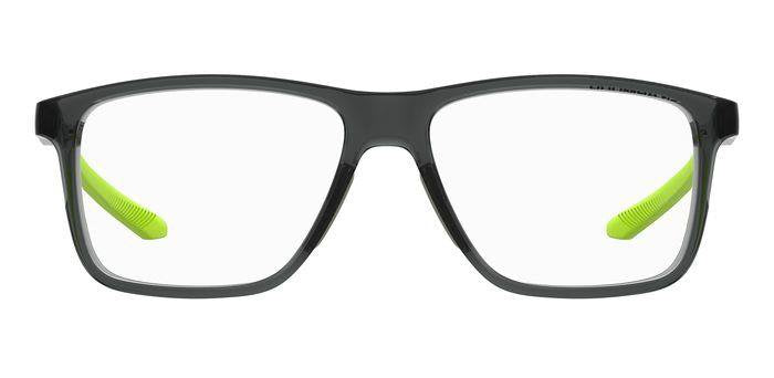 Under Armour UA 5022 Men’s Rectangular Full Rim Eyeglasses Frames – 0OX Crystal Green