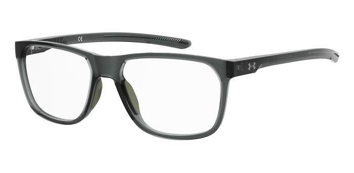 Under Armour UA 5023 Men’s Rectangular Full Rim Eyeglasses Frames – 0OX Crystal Green