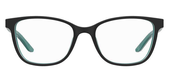 Under Armour UA 5036 Women’s Rectangular Full Rim Eyeglasses Frames – EL9 Black/Turquoise