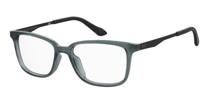 Under Armour UA 9006 OXZ Blue Crystal Black Rectangular Junior Eyeglasses