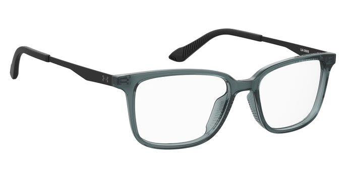 Under Armour UA 9006 OXZ Blue Crystal Black Rectangular Junior Eyeglasses