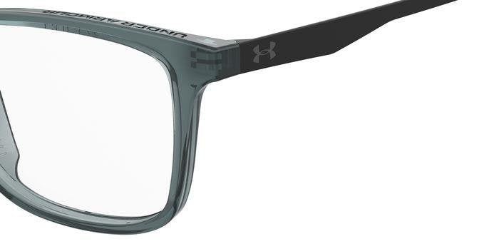 Under Armour UA 9006 OXZ Blue Crystal Black Rectangular Junior Eyeglasses