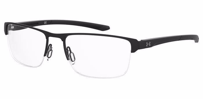 Under Armour UA 5037/G 003 MTT BLACK Half Rim Rectangular Eyeglasses