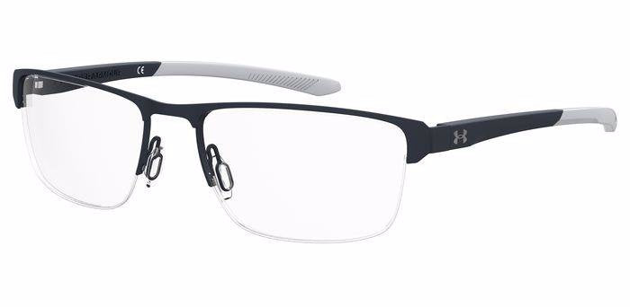 Under Armour UA 5037/G Men’s Rectangular Half Rim Eyeglasses Frames – 003 Matte Black