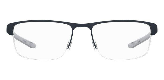 Under Armour UA 5037/G Men’s Rectangular Half Rim Eyeglasses Frames – 003 Matte Black
