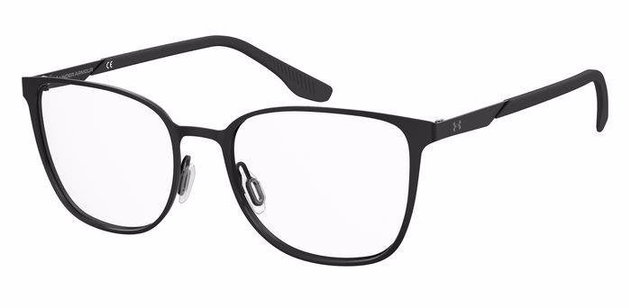 Under Armour UA 5041/G Women’s Rectangular Full Rim Eyeglasses Frames – 003 Matte Black
