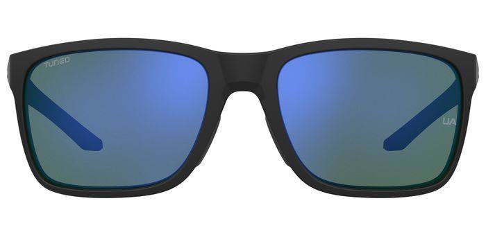 Under Armour UA 0005/S 08AV8 Black Grey Full Rim Rectangular Sunglasses
