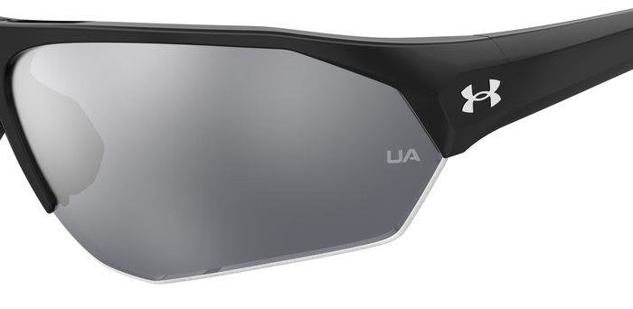 Under Armour UA 7000/S Rectangular Unisex Teenager Sunglasses – 08AT4 BlackGrey / T4 Silver Mirror