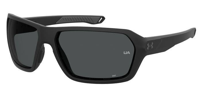 Under Armour UA Recon 003KA Matte Black Full Rim Rectangular Sunglasses