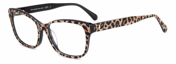 Kate Spade Crishell FP3 BK Leopard Rectangular Women's Eyeglasses