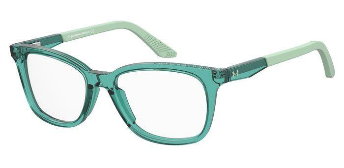 Under Armour UA 9005 VGZ Crystal Teal Rectangular Unisex Teen Eyeglasses