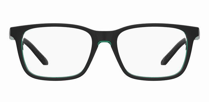 Under Armour UA 5056 7ZJ Black Green Rectangular Unisex Eyeglasses