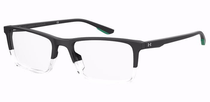 Under Armour UA 5057XL 85W Black Stripe Crystal Rectangular Men's Eyeglasses