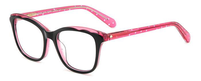 Kate Spade Elodie 807 Black Rectangular Girl's Eyeglasses