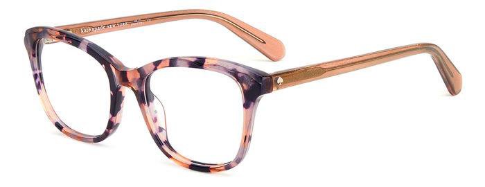 Kate Spade Elodie HT8 Pink Havana Rectangular Girl's Eyeglasses
