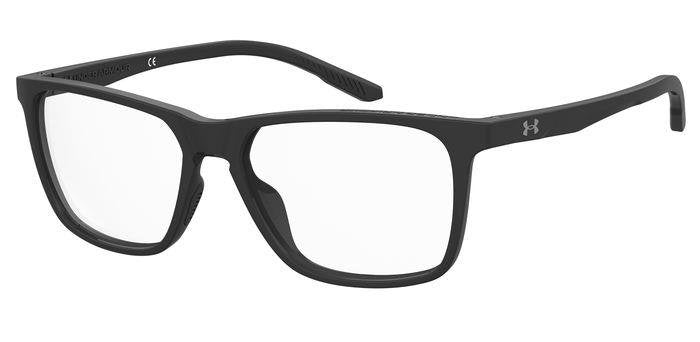 Under Armour UA 5043 Men’s Rectangular Full Rim Eyeglasses Frames – 807 Black