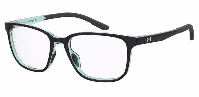 Under Armour UA 5044 Unisex Rectangular Full Rim Eyeglasses Frames – 7ZJ Black Green