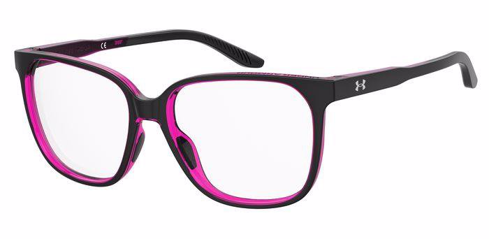Under Armour UA 5045 Women’s Rectangular Full Rim Eyeglasses Frames – 3H2 Black/Pink