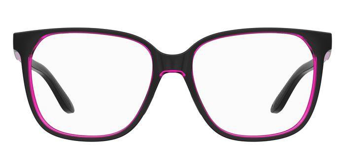 Under Armour UA 5045 Women’s Rectangular Full Rim Eyeglasses Frames – 3H2 Black/Pink