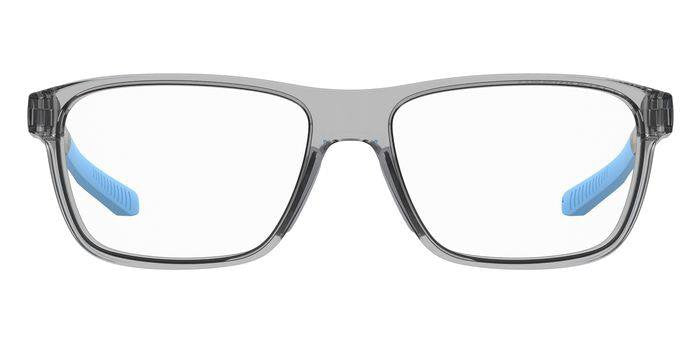 Under Armour UA 9008 09V Grey Blue Rectangular Junior Eyeglasses