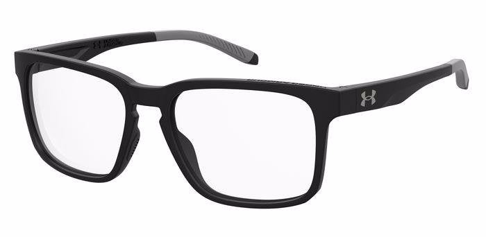 Under Armour UA 5042 Men’s Rectangular Full Rim Eyeglasses Frames – 003 Matte Black