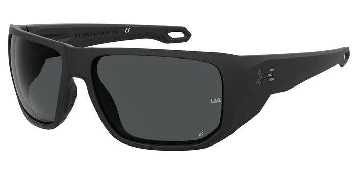 Under Armour UA Attack 2 003KA MTT Black Full Rim Rectangular Sunglasses