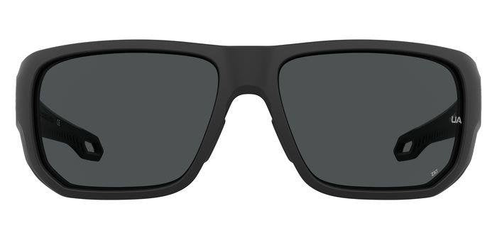 Under Armour UA Attack 2 003KA MTT Black Full Rim Rectangular Sunglasses