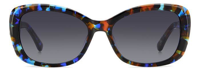 Kate Spade Elowen/G/S EDC9O Black Blue Havana Rectangular Women's Sunglasses