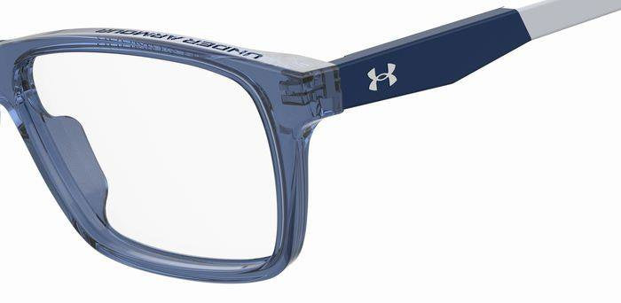 Under Armour UA 9003 XW0 Blue Grey Rectangular Boy Teen Eyeglasses