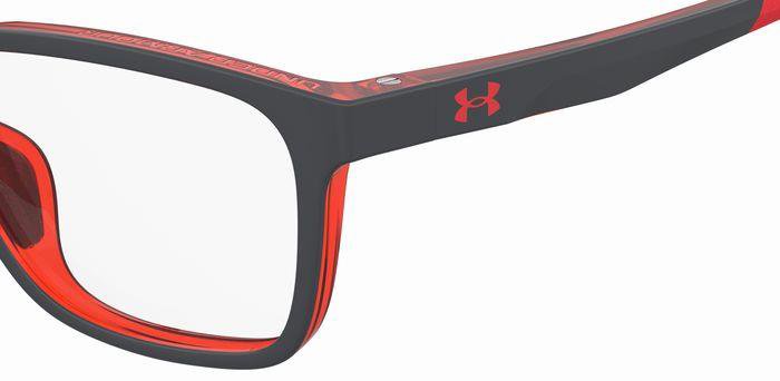 Under Armour UA 9010 8LE GRY CORAL Eyeglasses Frames Rectangular Optical Glasses