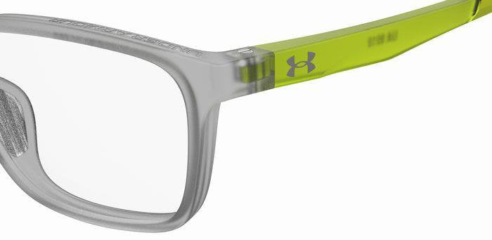 Under Armour UA 9010 9GA GRY GRN FL Rectangular Unisex Teen Eyeglasses