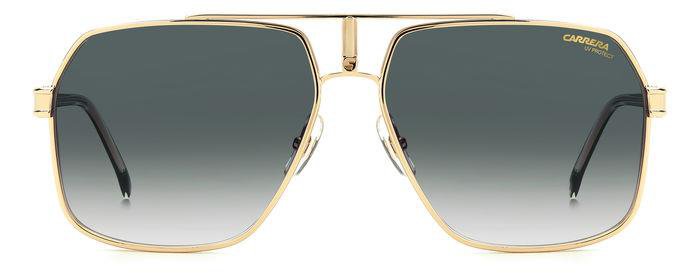 Carrera Carrera 1055/S W3J9K Gold Striped Square Double Bridge Men's Sunglasses