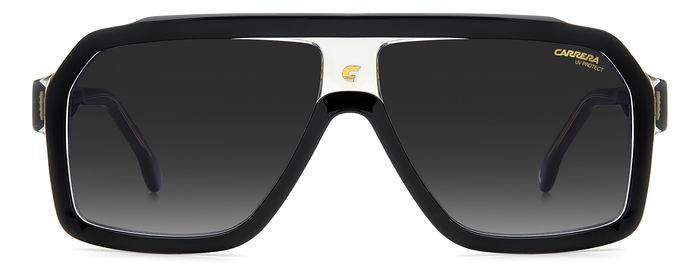 Carrera Carrera 1053/S 08A9O Black Grey Square Men's Sunglasses